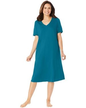 Dreams & Co. Short T-shirt Lounger - Blue
