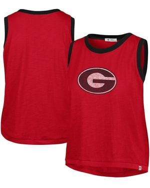 '47 Georgia Bulldogs Premier Ringer Tank Top - Red