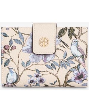 Giani Bernini Floral Framed Indexer Wallet - Metallic
