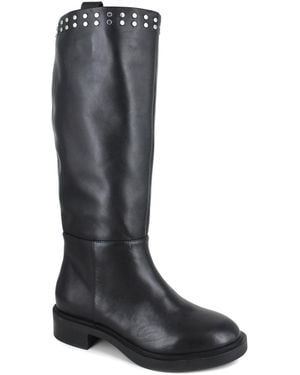 Kenneth Cole Scorpio Stud Tall Boots - Black