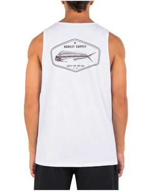 Hurley Everyday Bonez Graphic Tank - White