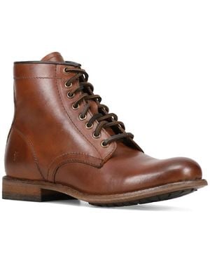 Frye Tyler Flex Lace Up Boots - Brown