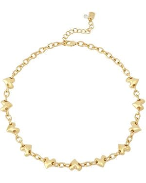 Robert Lee Morris Heart Charm Collar Necklace - Metallic