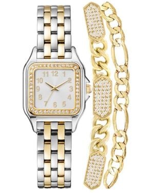 Playzoom Jessica Carlyle Analog Silver-tone And Gold-tone Metal Alloy Watch 26mm And - Metallic