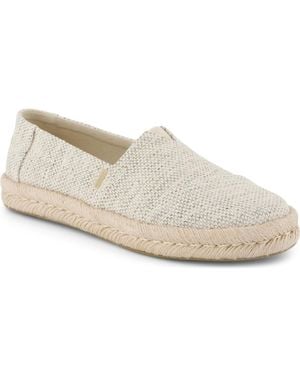 TOMS Alpargata Rope 2.0 Espadrille Slip On Flats - White