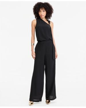 INC International Concepts Wide-leg Pull-on Pants - Black