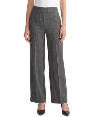 Jones New York Petite High-waisted Wide-leg Pull-on Pants - Gray