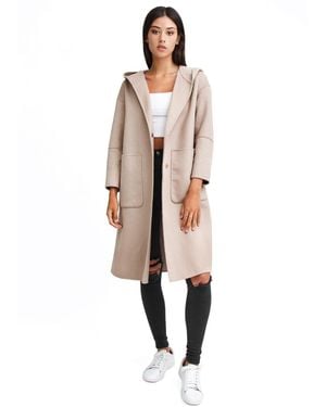 Belle & Bloom Walk This Way Wool Blend Over D Coat - Multicolor