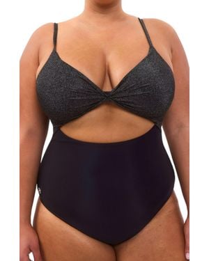 Biliblond Lurex Onepiece Swimsuit - Black