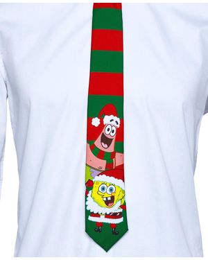 Opposuits Spongebob Stripe Tie - White