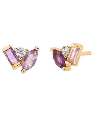 Little Sky Stone Seraphina Stud Earrings - Black