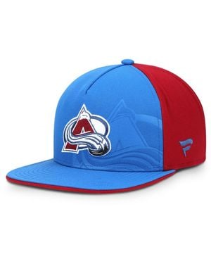 Fanatics /burgundy Colorado Avalanche Snapback Hat - Blue