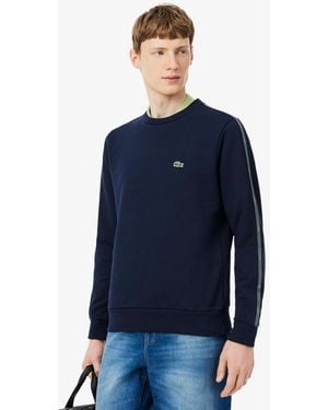 Lacoste Long-sleeve Fleece Sweatshirt - Blue