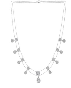 Macy's Round And Baguette Diamond Necklace (3.50 Ct. T.w. - Natural