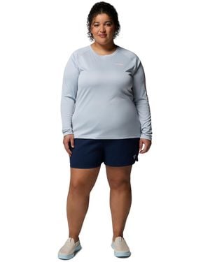 Columbia Plus Size rugged Water Comfort Stretch Shorts - Blue