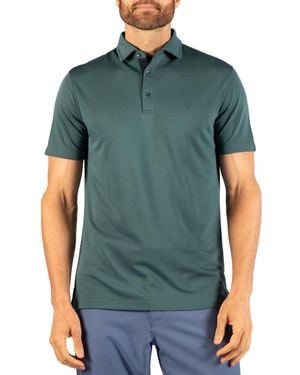 Tailorbyrd Classic Modal-blend Short-sleeve Solid Polo Shirt - Green