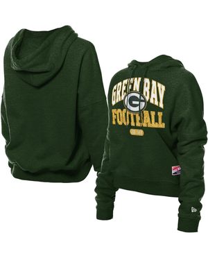 KTZ Bay Packers Throwback Boxy Hoodie Sweatshirt - Green