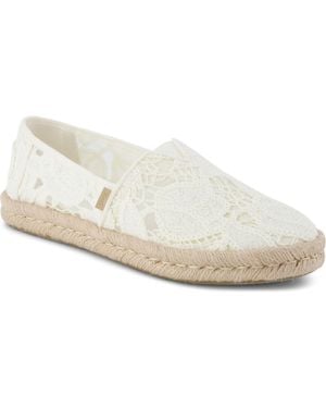 TOMS Alpargata Rope 2.0 Espadrille Slip On Flats - White