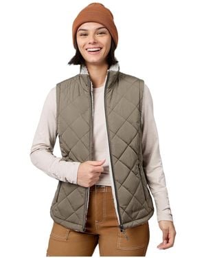 Free Country Stratus Lite Reversible Quilted Vest - Brown
