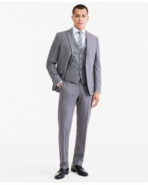 Kenneth Cole 3-piece Slim Fit Techni-cole Suit - Gray