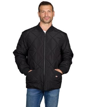 Dickies Lightweight Diamond Quilted Regular-fit Jacket - Black