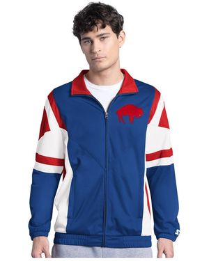 Starter Â Royal Buffalo Bills Contender Logo Full-zip Track Jacket - Blue