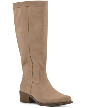 White Mountain Altitude Wide Calf Knee High Boots - Brown