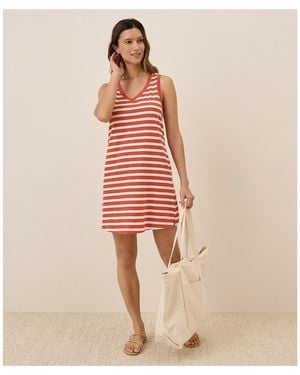 Pact Organic Cotton Softspun A-line Tank Dress in Blue | Lyst