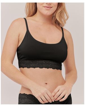 Pact Lace Smooth Cup Bralette - Black