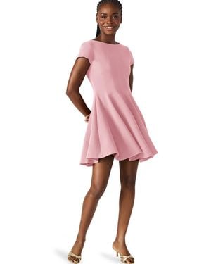 Steve Madden Boat Neck Short Dress - Pink