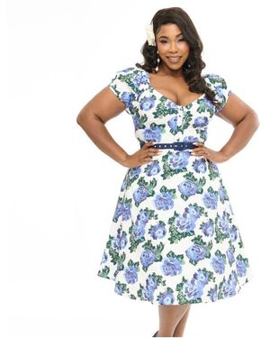 Vintage dress plus size on sale