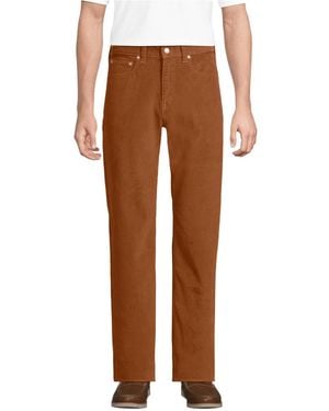 Lands' End Corduroy Comfort Waist Classic Fit 5 Pocket Pant - Brown