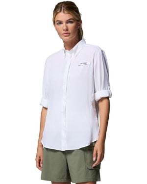 Columbia Pfg Tamiami Ii Long-sleeved Shirt - White
