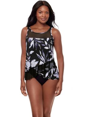 Miraclesuit Mirage Underwire Pull-on Tankini Top - Black