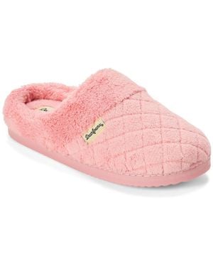 Dearfoams Libby Quilted Terry Clog Slippers - Pink
