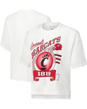 Pressbox Cincinnati Bearcats Rock Roll Slub T-shirt - White