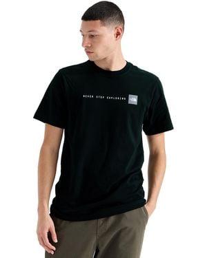 The North Face Evolution Logo Never Stop Exploring T-shirt - Black