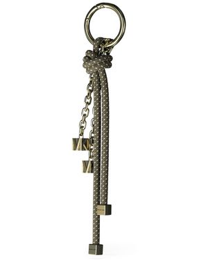 Michael Kors Speckled Cord Bag Charm - White