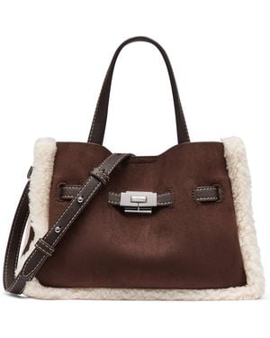 DKNY Bryar Small Satchel Bag - Brown