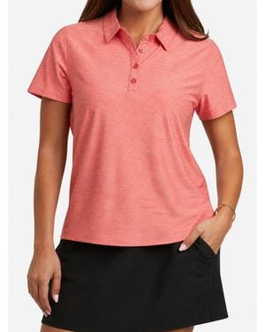 Spyder Weekender Space-dye Relaxed Fit Short-sleeve Polo Shirt - Red