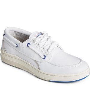 Sperry Top-Sider Us12 Boat Leather Boat Shoe - White
