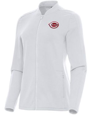 Antigua Cincinnati Reds Continual Full-zip Jacket - White