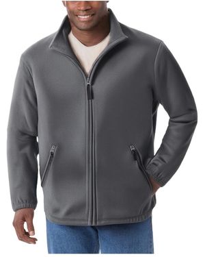 Kingsize Big & Tall Explorer Plush Fleece Full-zip Jacket - Gray