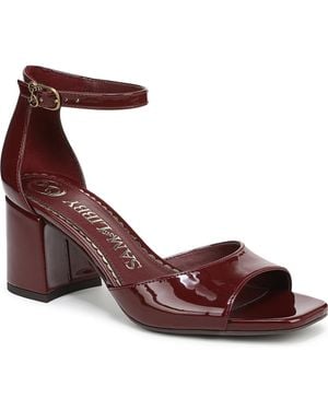 Sam & Libby Leanne Block Heel Dress Sandals - Brown