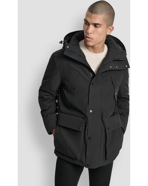 DKNY Urban Hooded Parka Jacket - Black