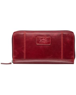 Mancini Casablanca Collection Clutch Wallet - Red