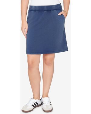 Ruby Rd. Petite French Terry Pull-on Skort - Blue