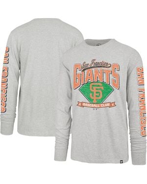 '47 San Francisco Giants Fair Ball Franklin Long Sleeve T-shirt - Gray
