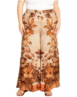 City Chic Plus Size Pant - Multicolor