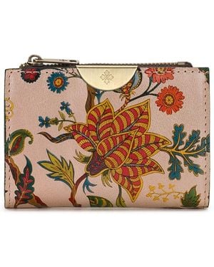 Patricia Nash Busalla Leather Bifold Zipper Wallet - Brown